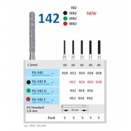 Freze diamantate, cilindrice, cap rotund, forma 142 HORICO